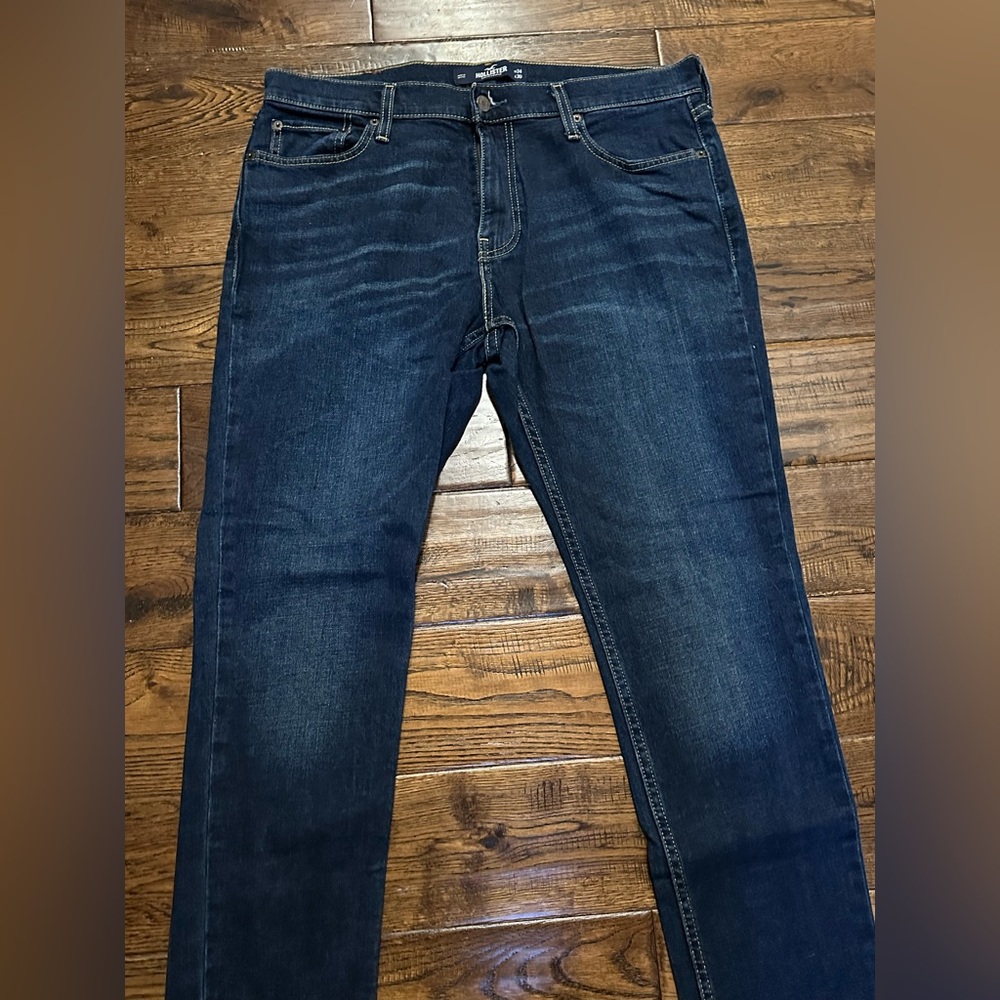 Hollister Blue Straight Jeans Classic Fit